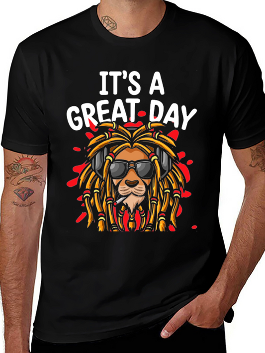 Its A Great Day Lion Rasta T-Shirt