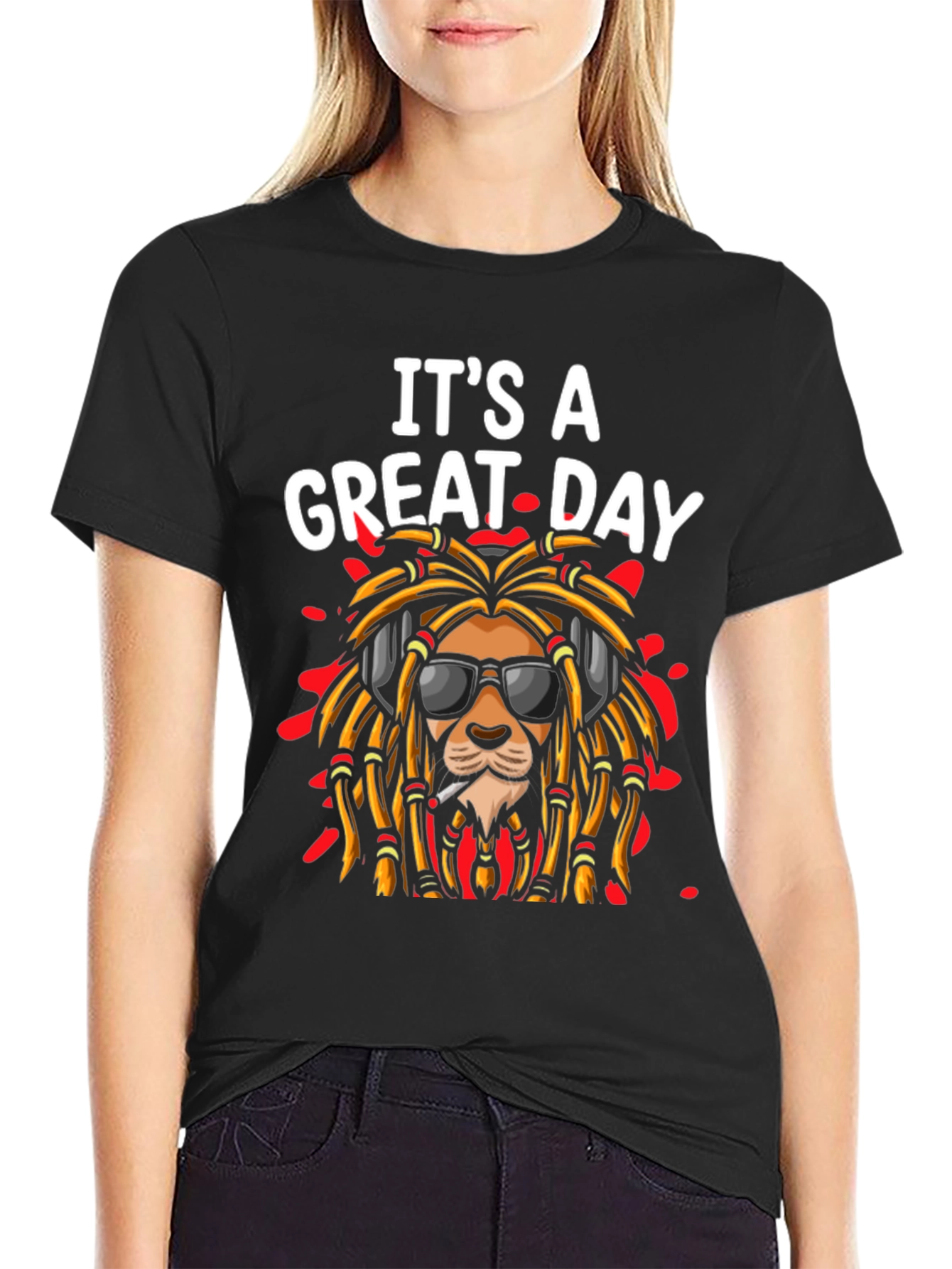 Its A Great Day Lion Rasta T-Shirt