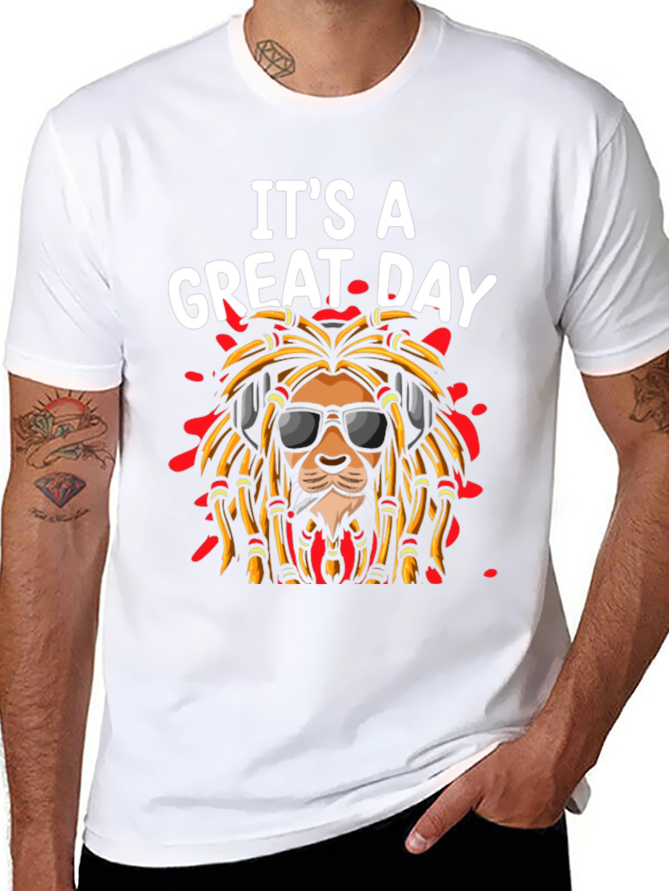 Its A Great Day Lion Rasta T-Shirt