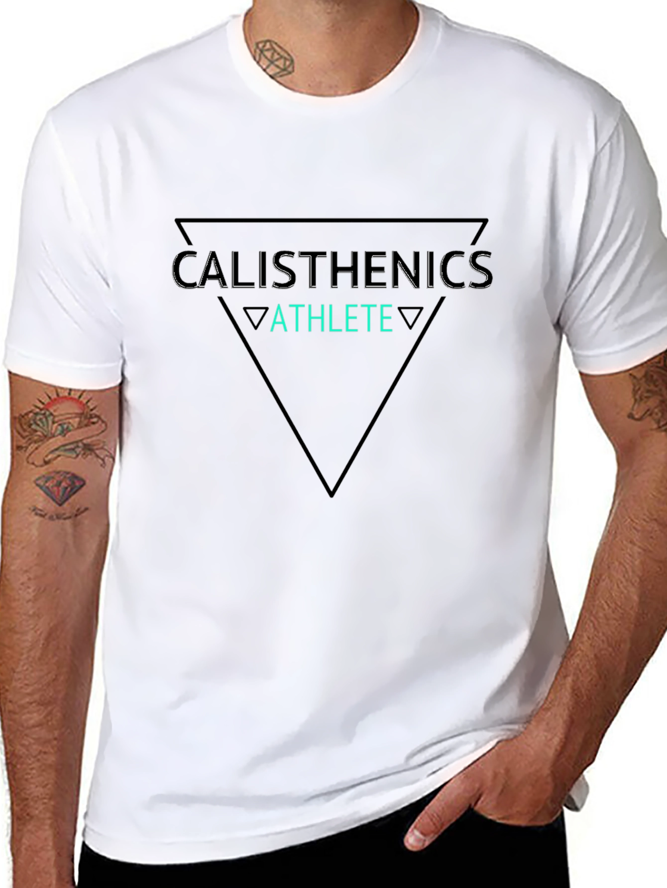 Calisthenics Athlete Graphic Black T-Shirt