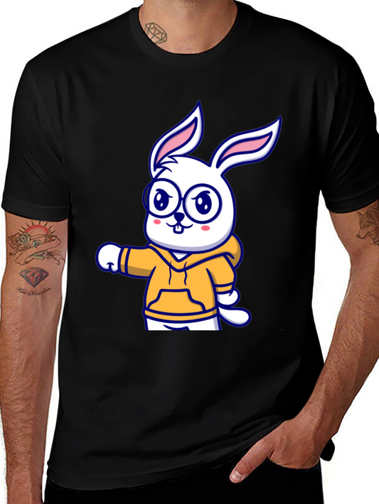 Cartoon Bunny Hoodie T-Shirt