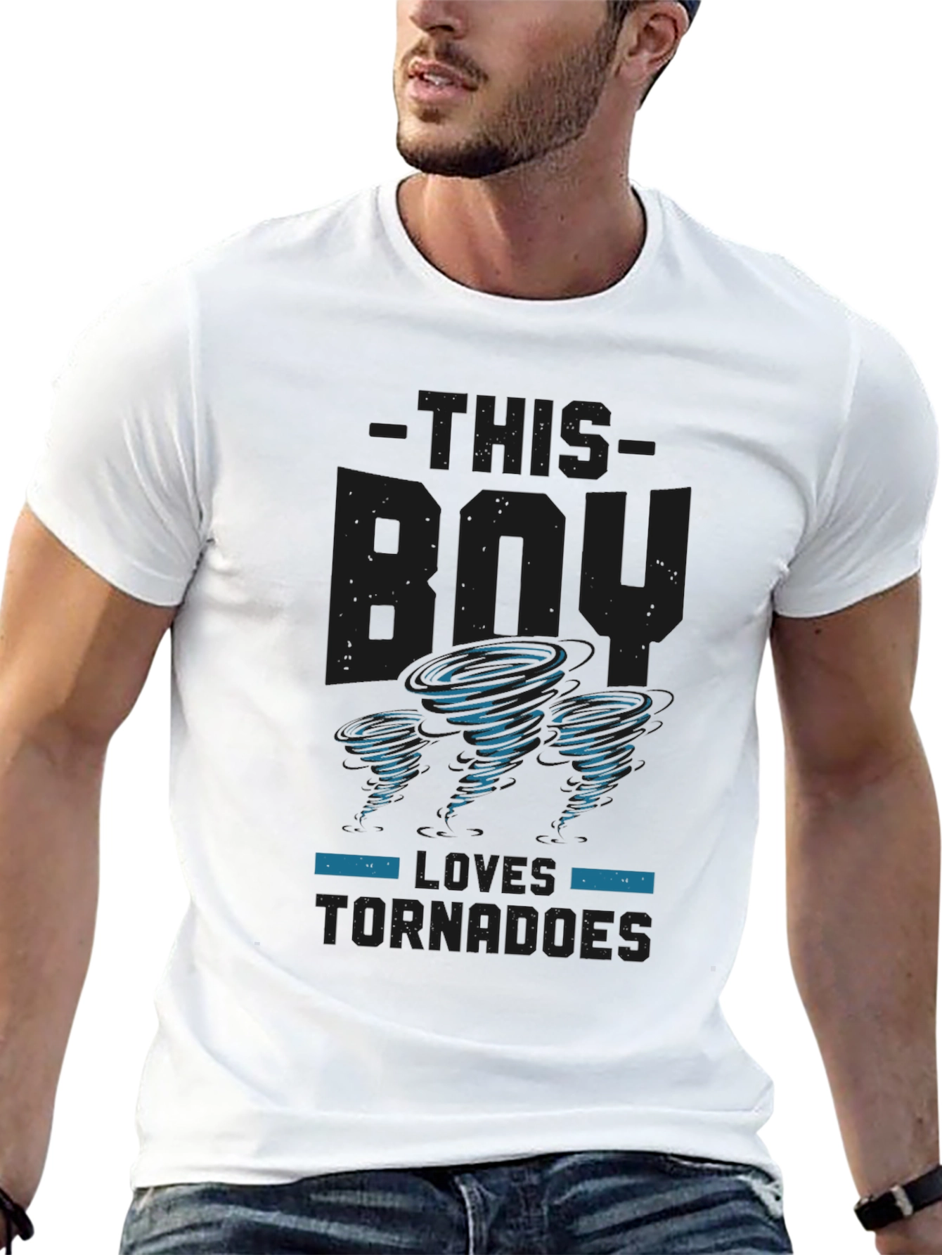 This Boy Loves Tornadoes Graphic Tee
