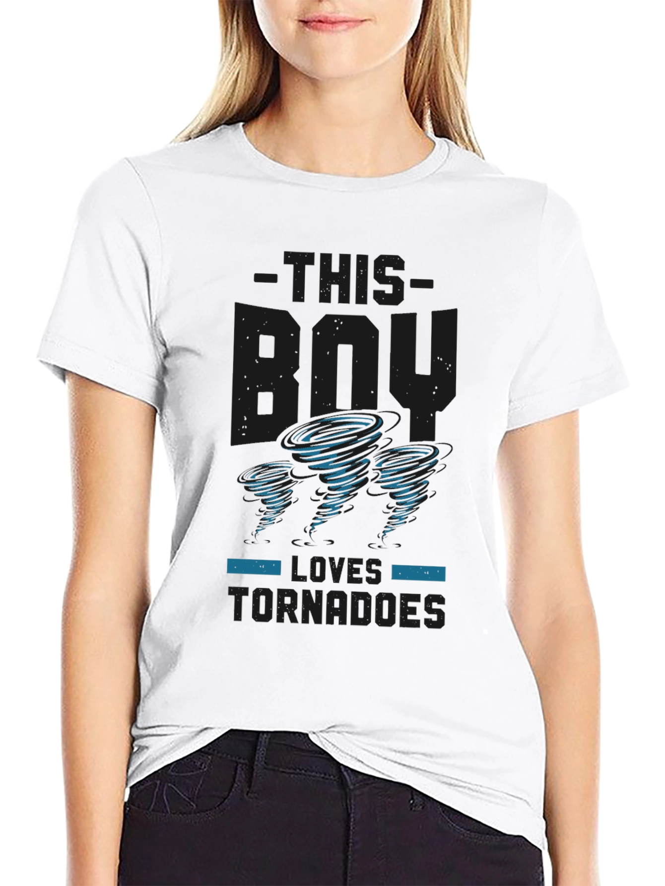 This Boy Loves Tornadoes Graphic Tee