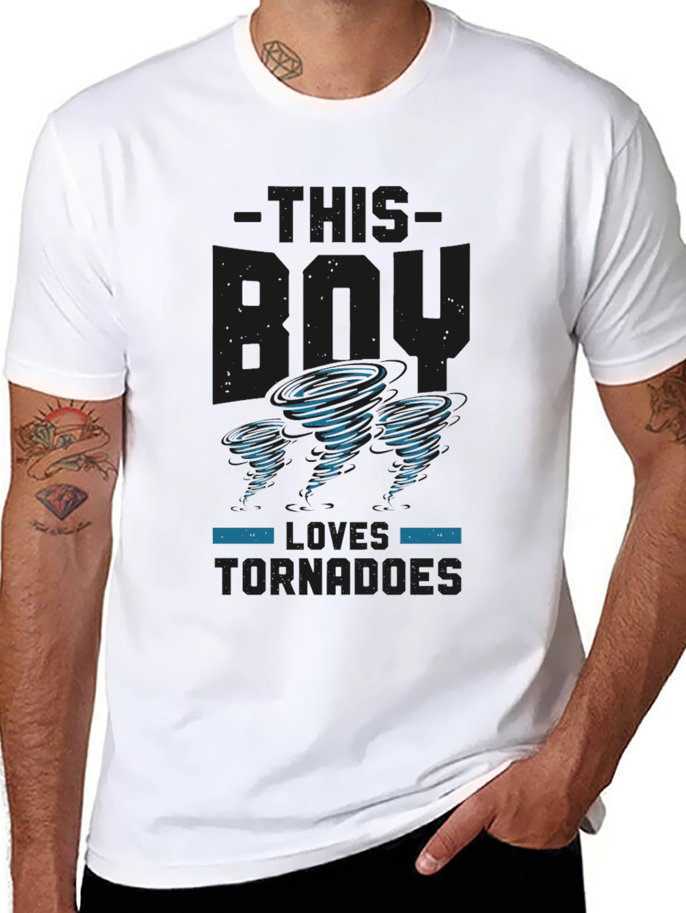 This Boy Loves Tornadoes Graphic Tee