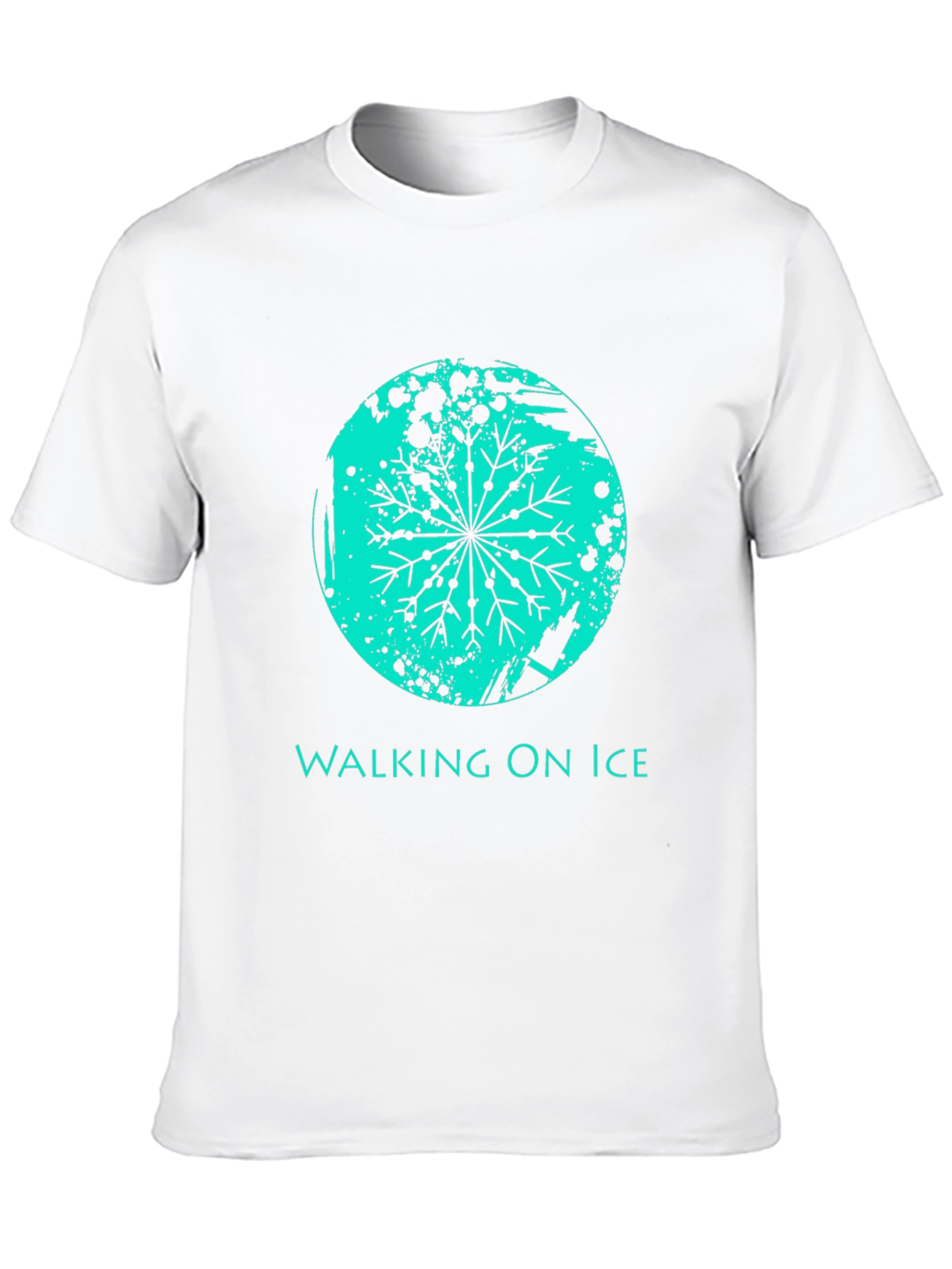 Walking On Ice Graphic T-Shirt - Black