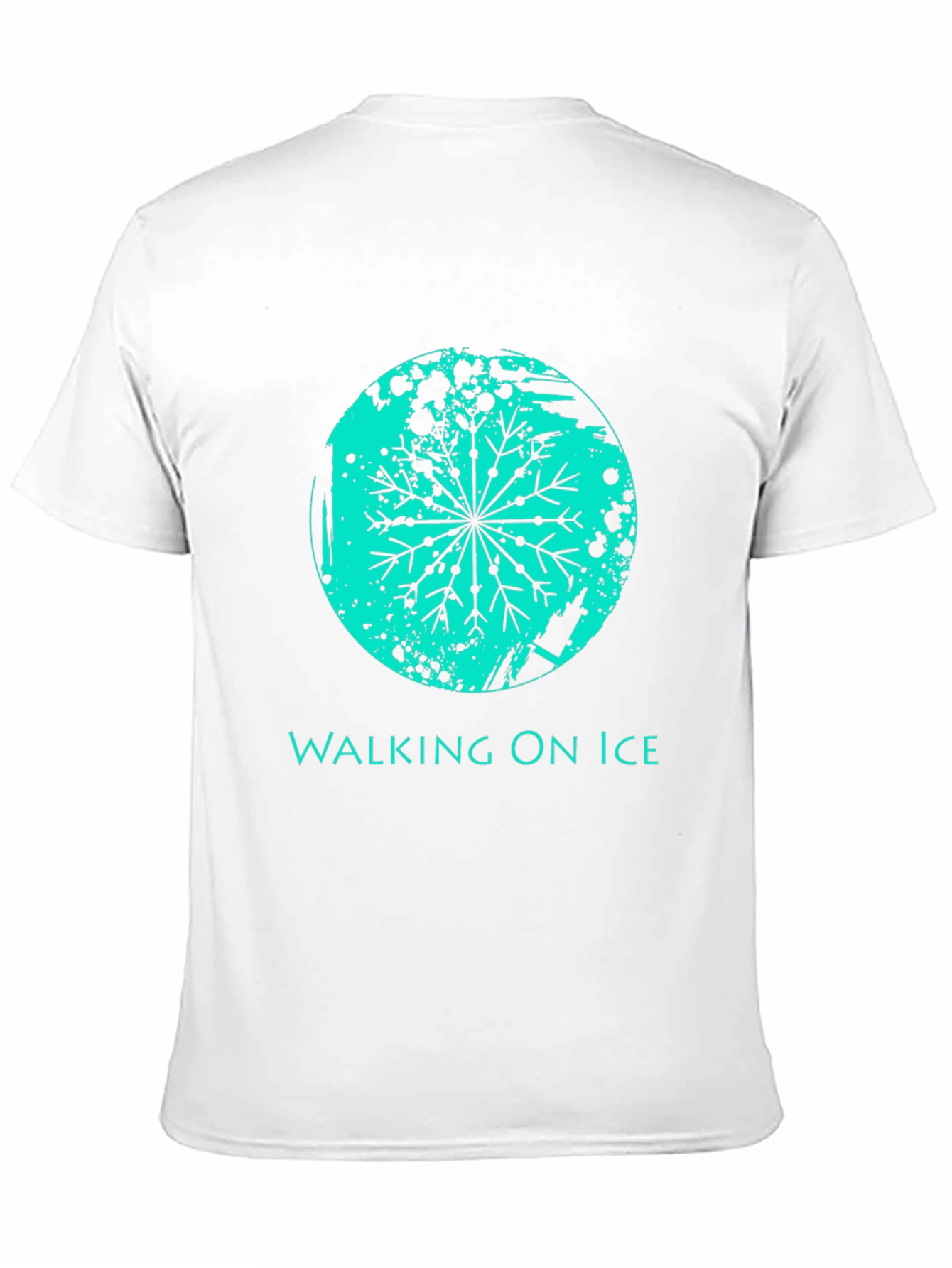 Walking On Ice Graphic T-Shirt - Black