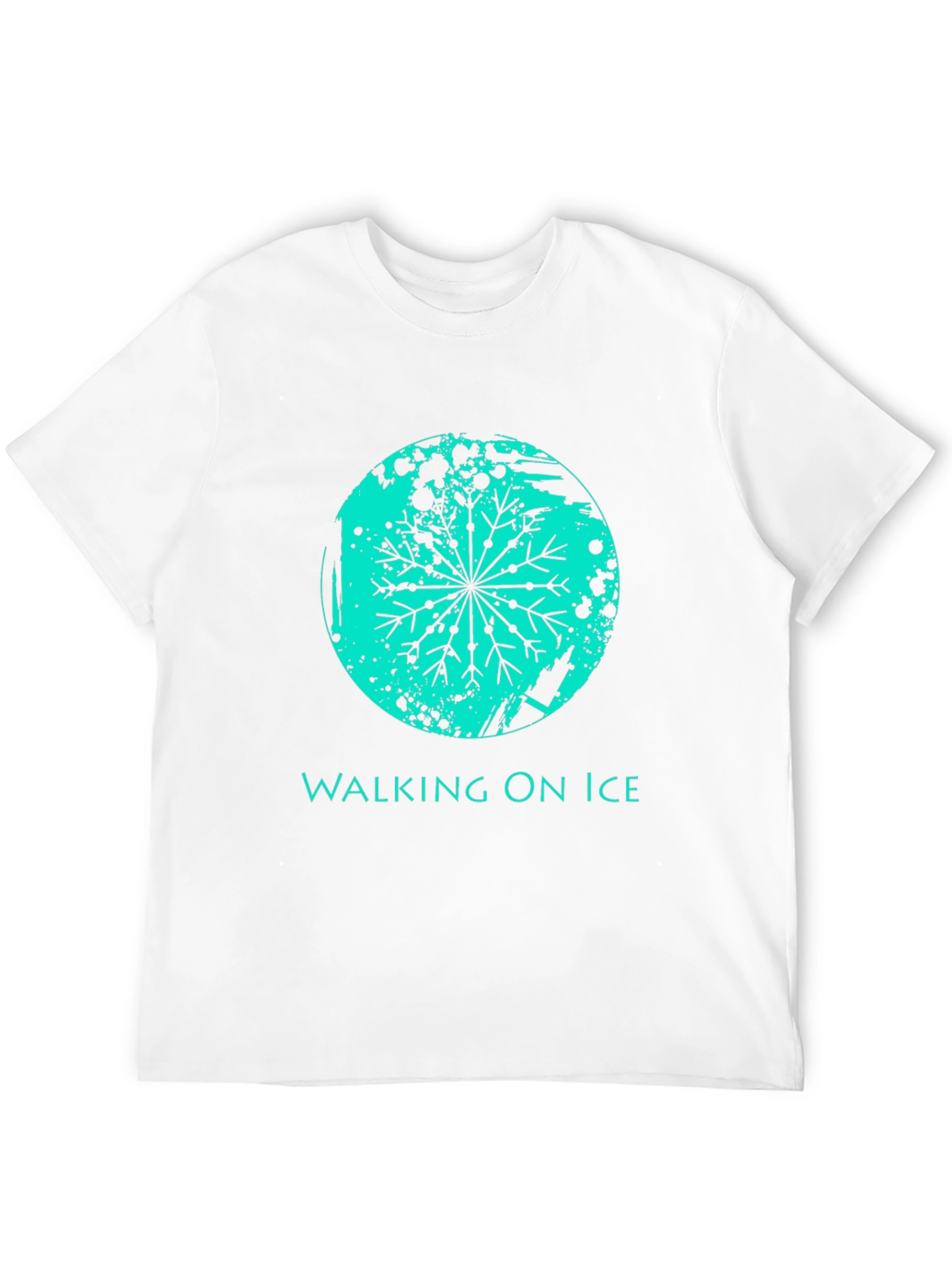 Walking On Ice Graphic T-Shirt - Black