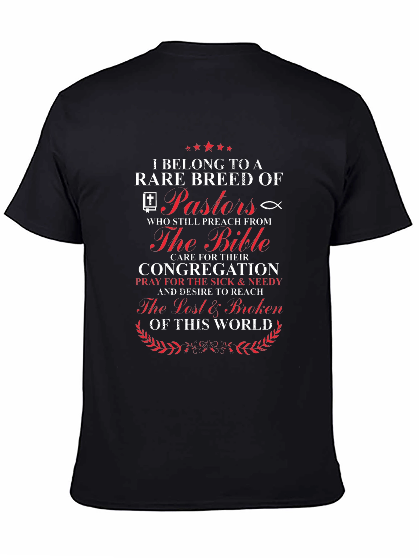 Rare Breed Pastor T-Shirt: Religious Christian Apparel