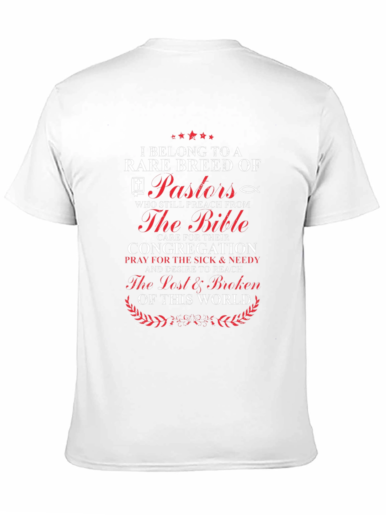 Rare Breed Pastor T-Shirt: Religious Christian Apparel