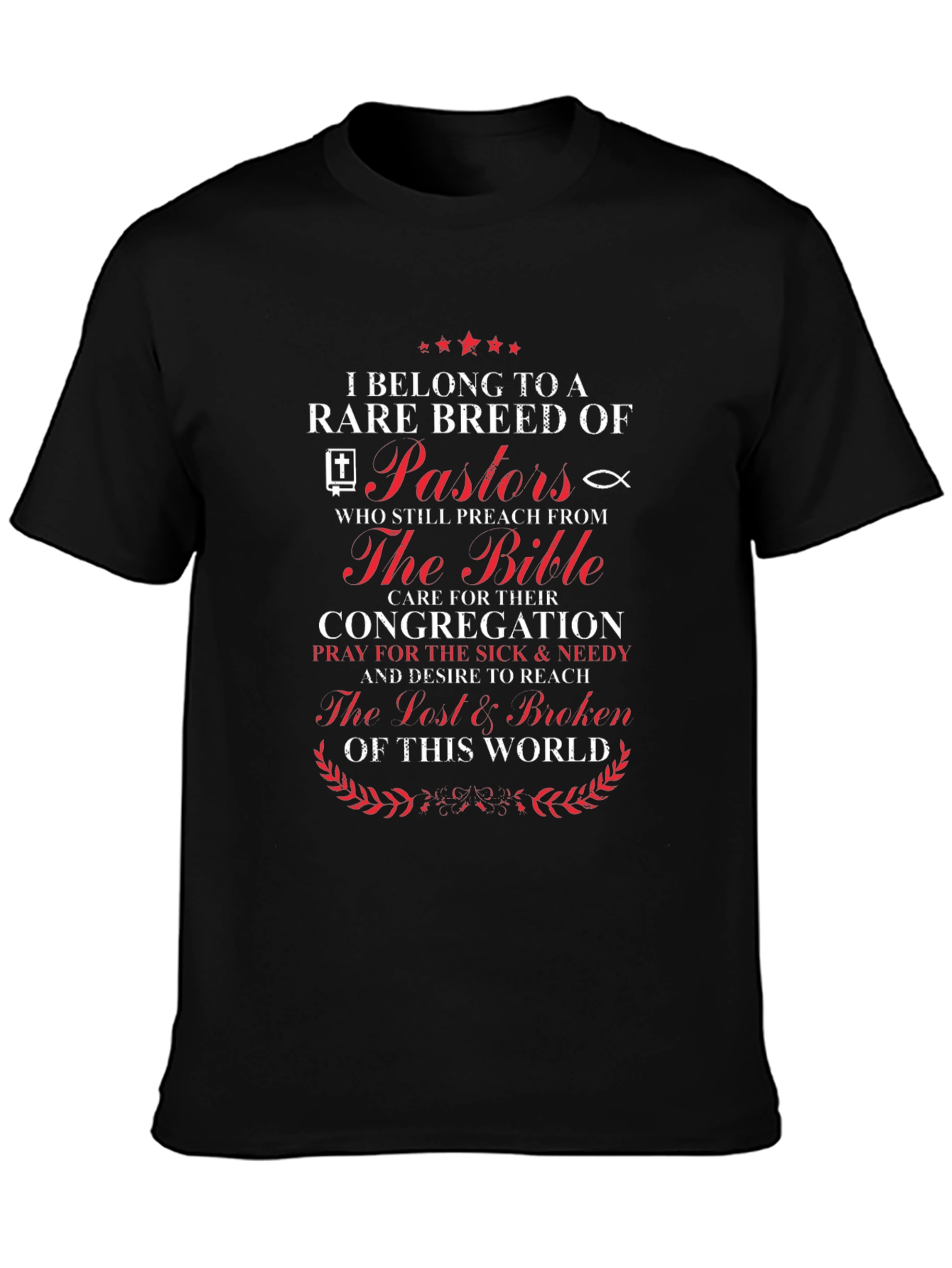 Rare Breed Pastor T-Shirt: Religious Christian Apparel