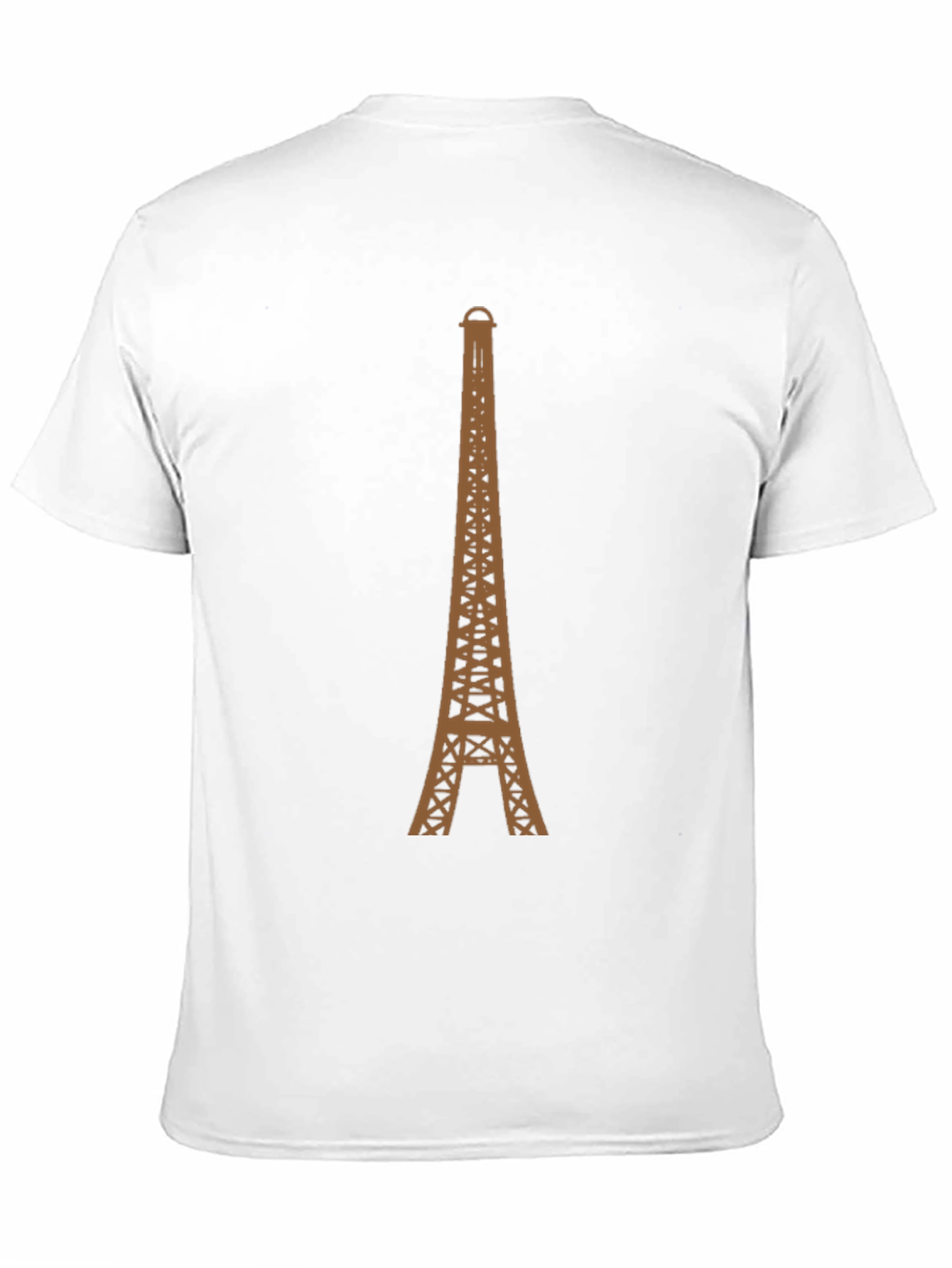 Eiffel Tower Graphic Tee - Black Cotton T-Shirt