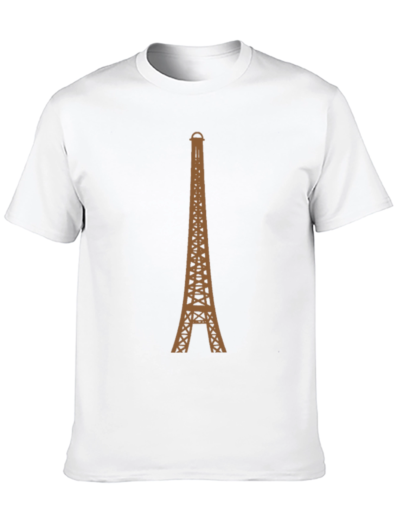 Eiffel Tower Graphic Tee - Black Cotton T-Shirt