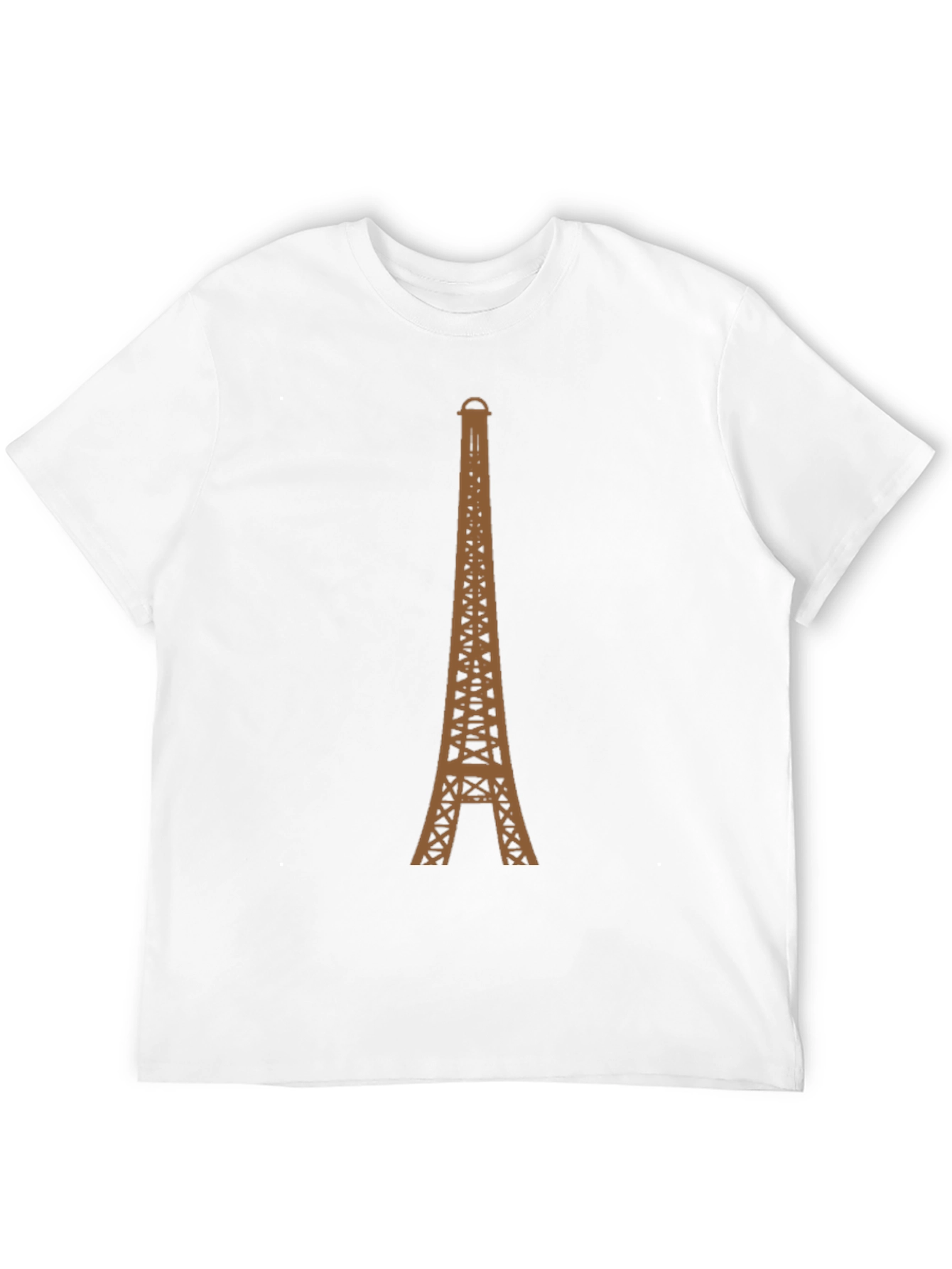 Eiffel Tower Graphic Tee - Black Cotton T-Shirt