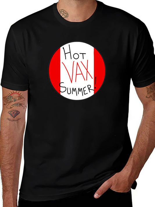 Hot Vax Summer Graphic Tee - Black Unisex T-Shirt