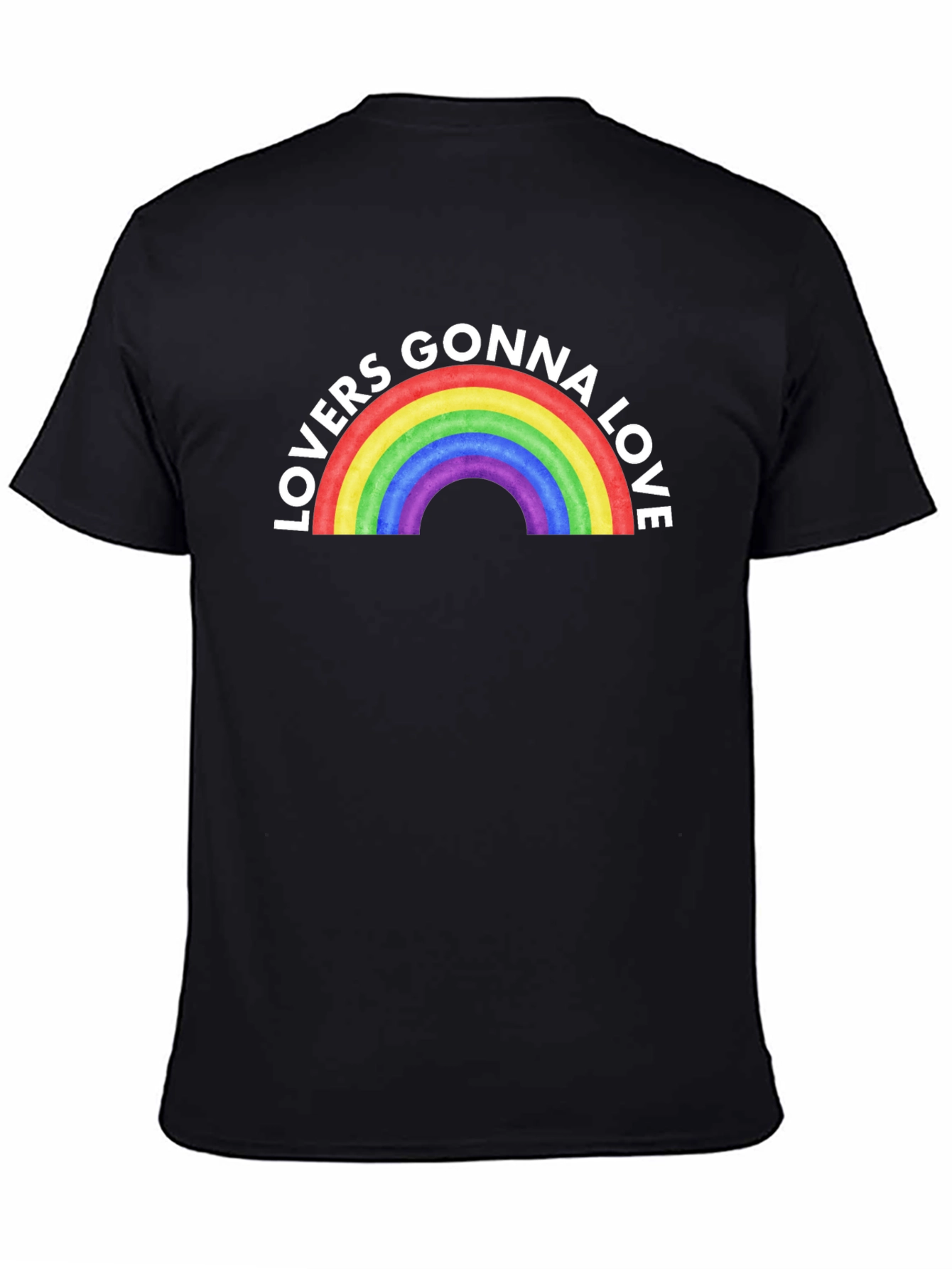 Lovers Gonna Love Rainbow T-Shirt - Black