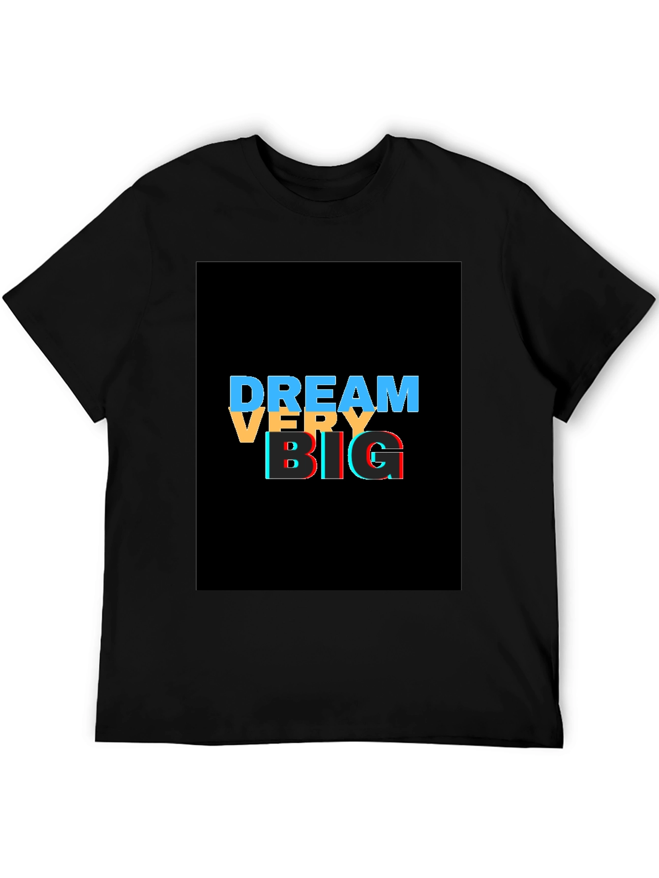 Dream Big Graphic Tee - Stylish Black T-Shirt