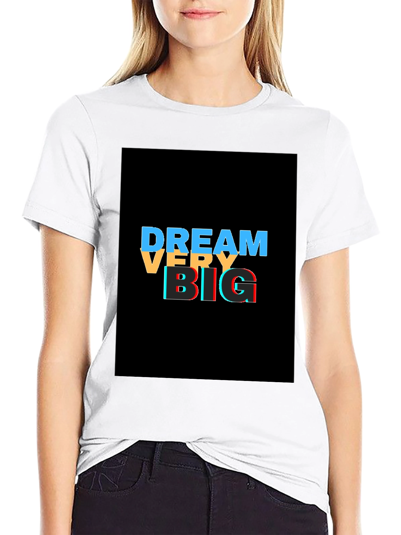 Dream Big Graphic Tee - Stylish Black T-Shirt