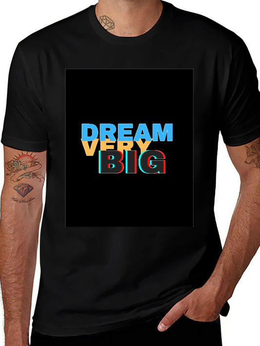 Dream Big Graphic Tee - Stylish Black T-Shirt
