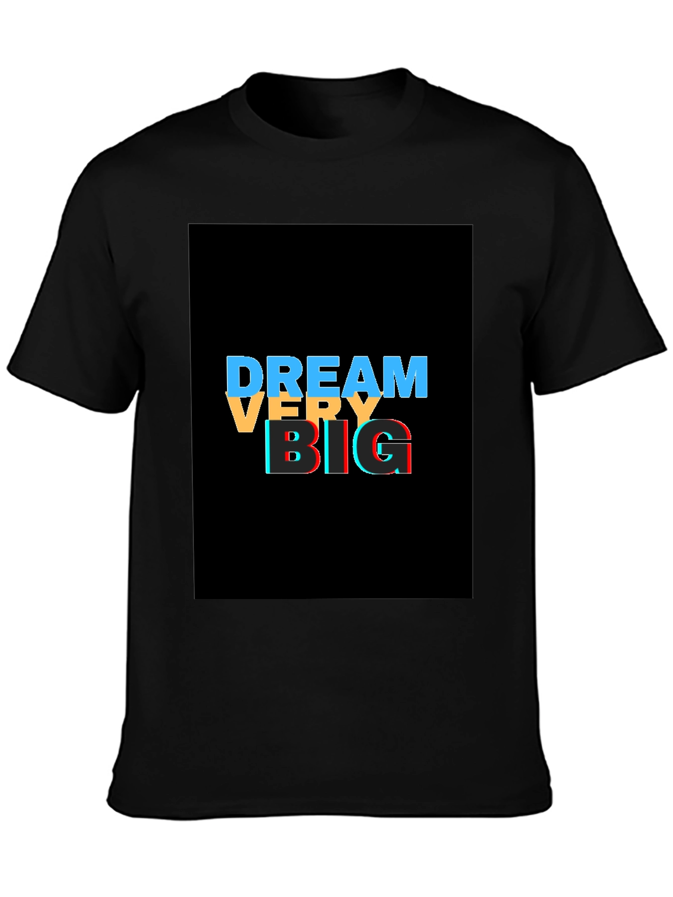 Dream Big Graphic Tee - Stylish Black T-Shirt