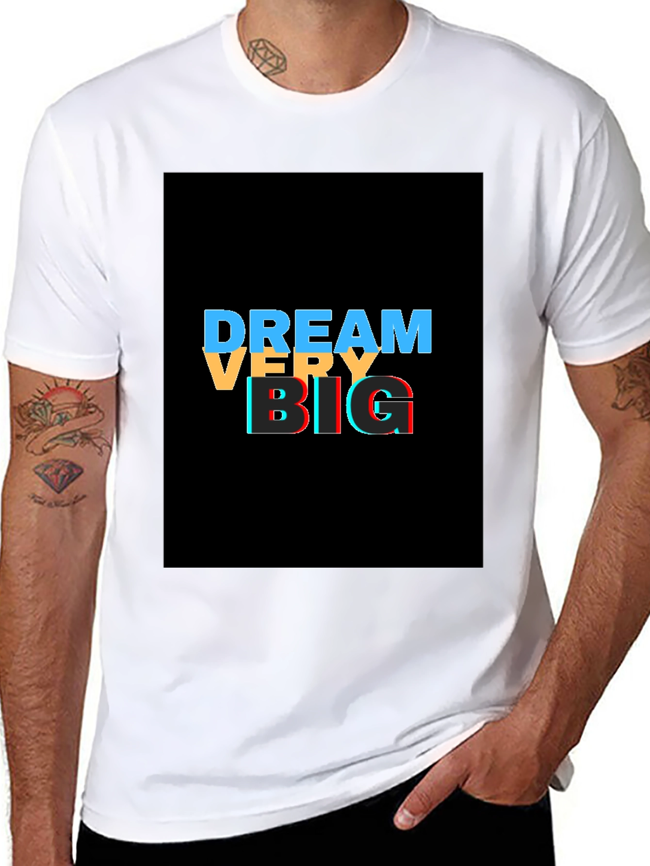 Dream Big Graphic Tee - Stylish Black T-Shirt