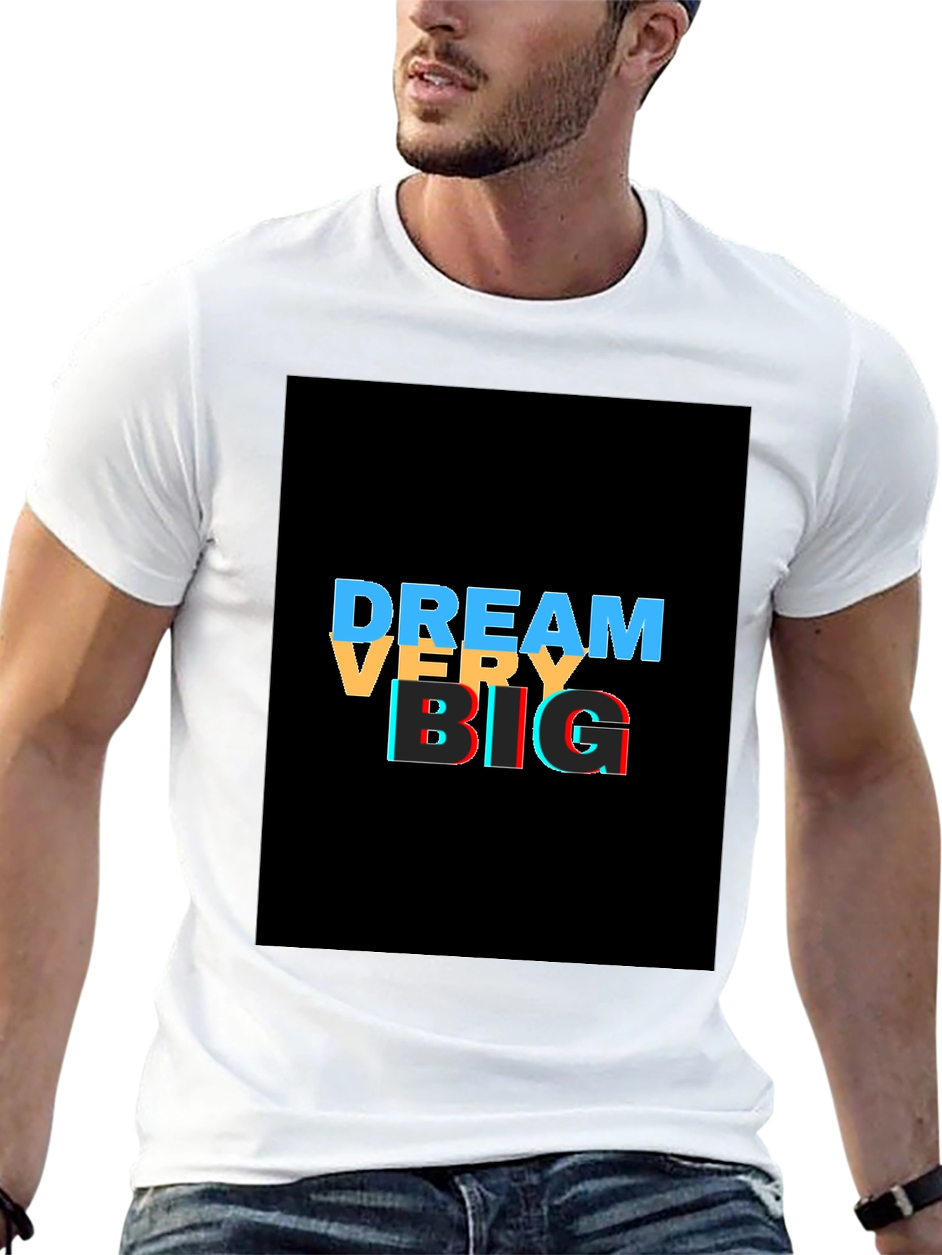 Dream Big Graphic Tee - Stylish Black T-Shirt