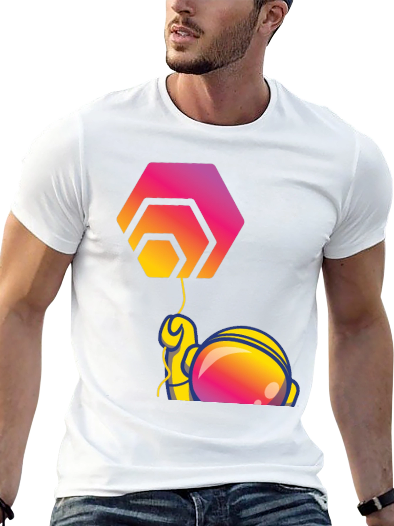 HEX Astronaut T-Shirt - Crypto Fashion
