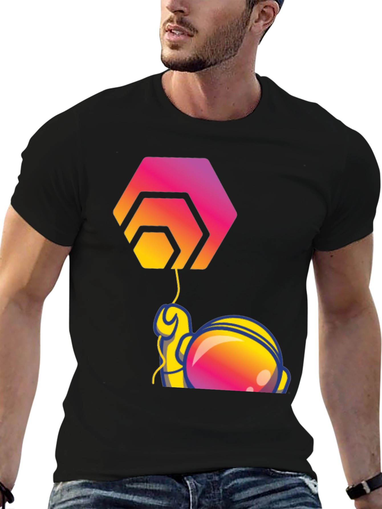 HEX Astronaut T-Shirt - Crypto Fashion
