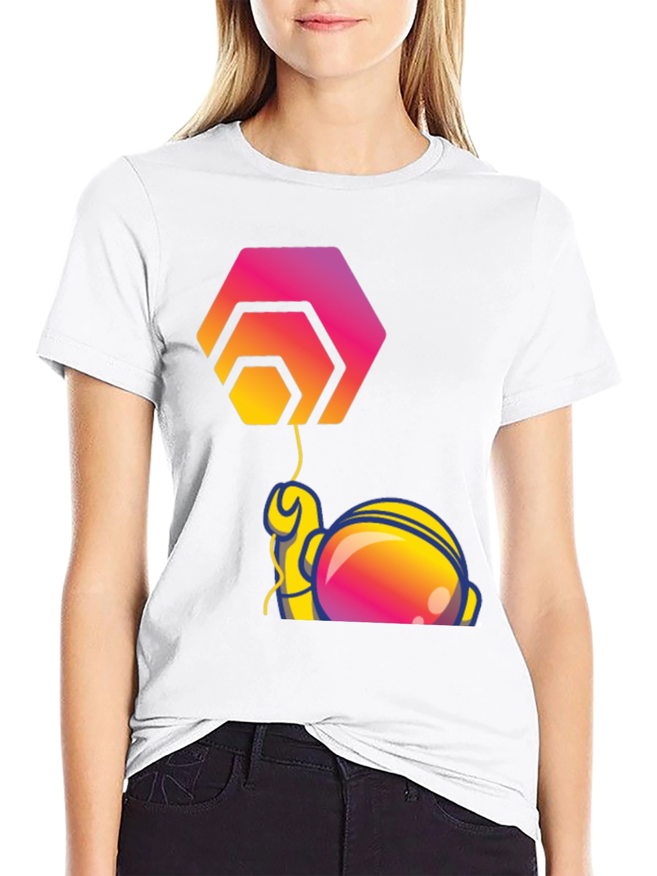 HEX Astronaut T-Shirt - Crypto Fashion