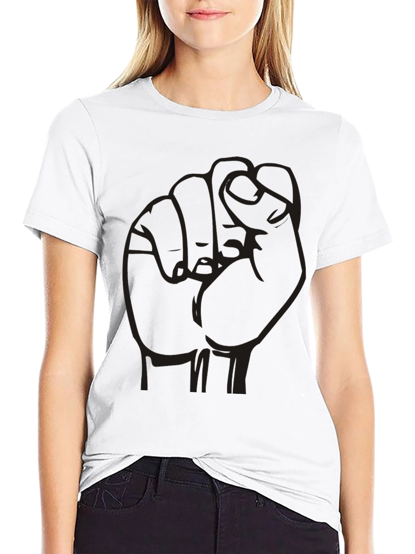Empowered Fist Graphic Tee - Black Unisex Shirt