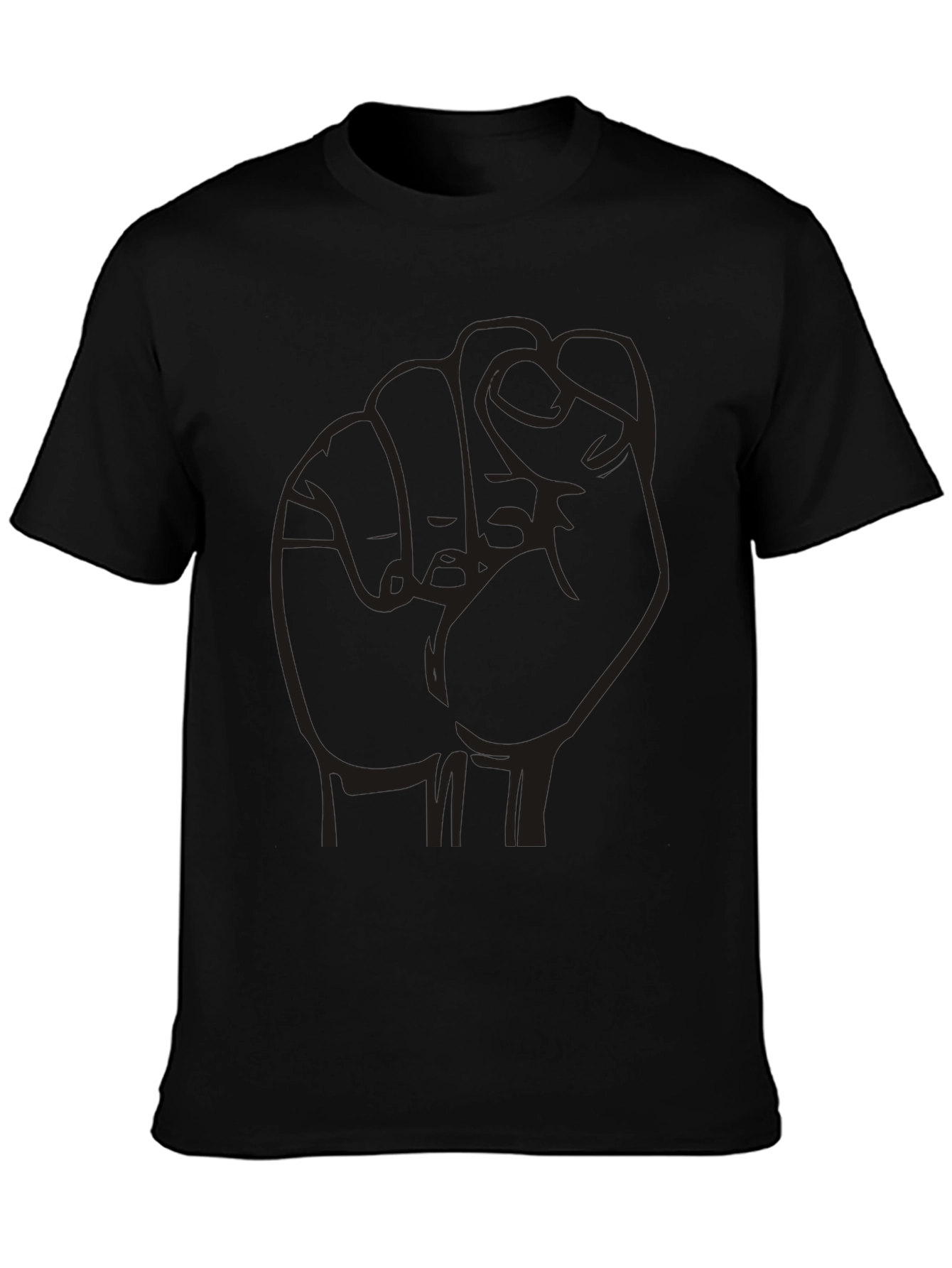 Empowered Fist Graphic Tee - Black Unisex Shirt