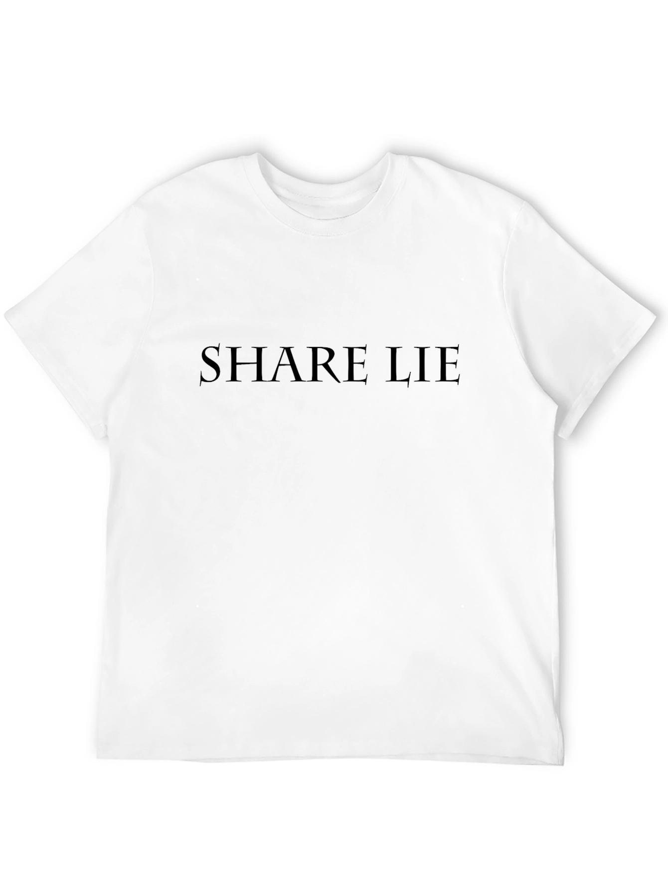Share Lie Graphic T-Shirt - Black