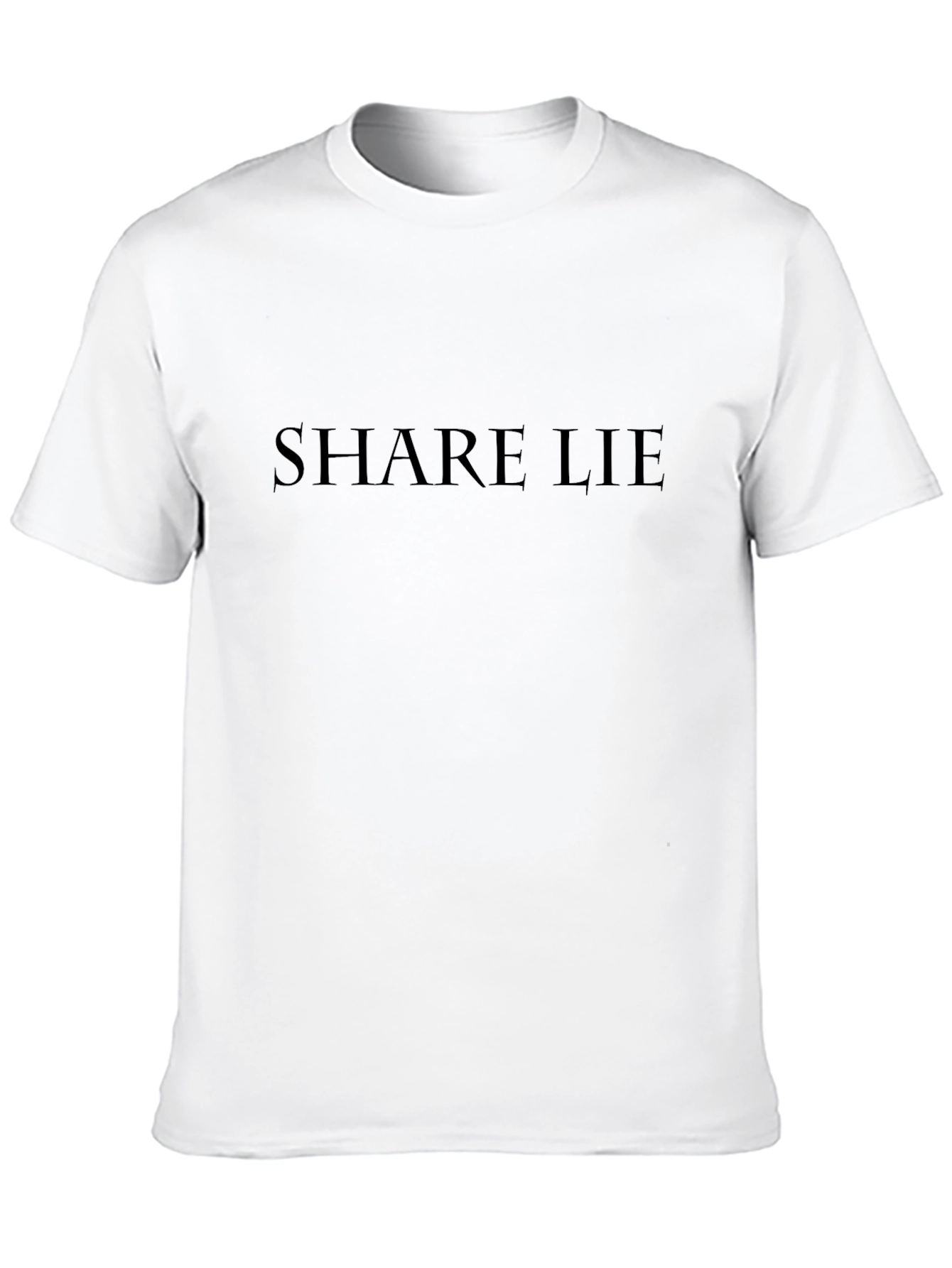 Share Lie Graphic T-Shirt - Black