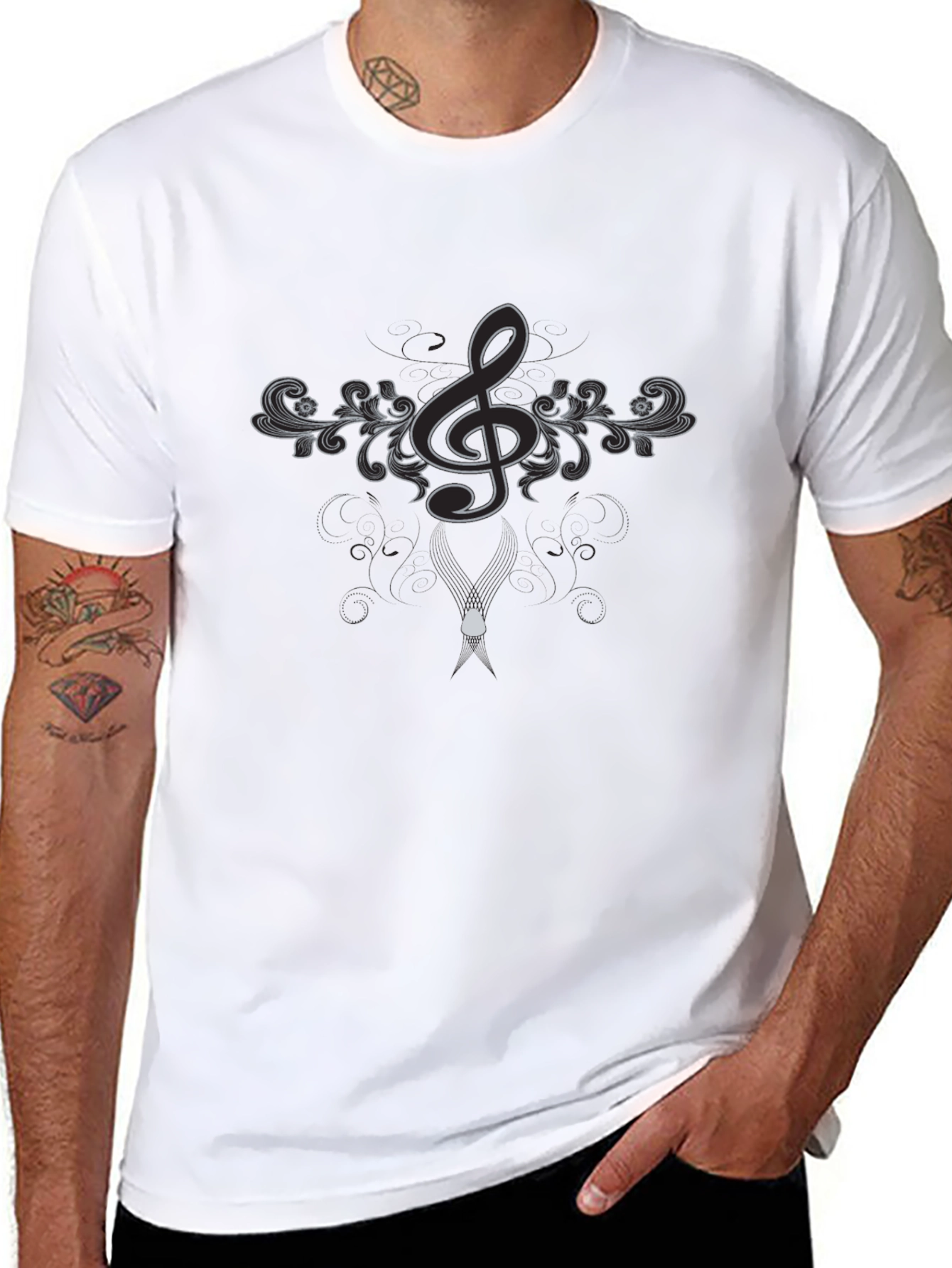 Elegant Music Note T-Shirt