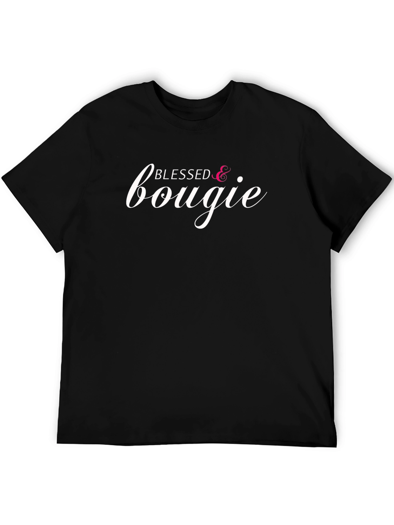 Blessed & Bougie Graphic Tee - Unisex Black T-Shirt