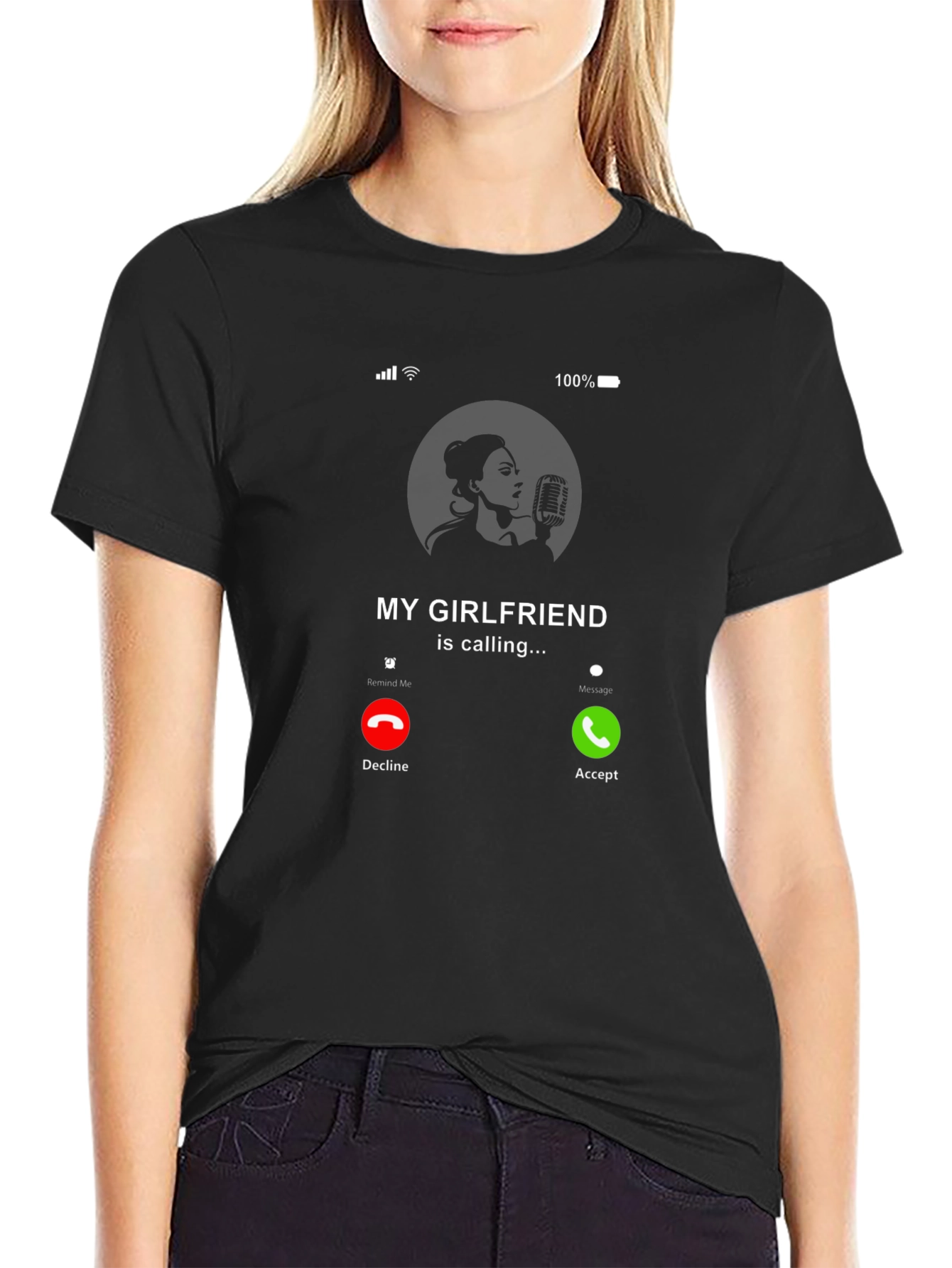 My Girlfriend is Calling Graphic T-Shirt