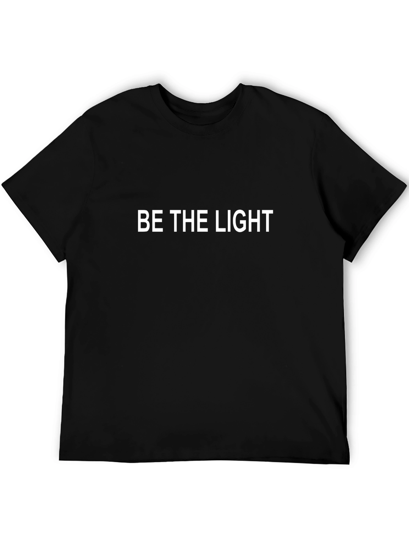 Be The Light Black Crewneck T-Shirt