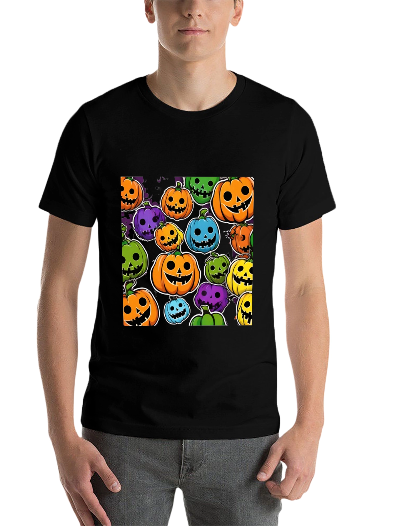Halloween Pumpkin Print T-Shirt