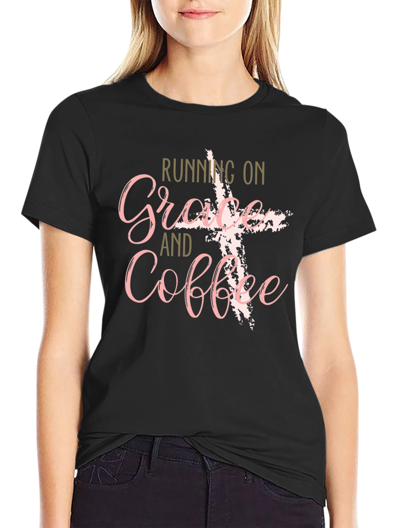 Grace & Coffee T-Shirt - Christian Faith Apparel