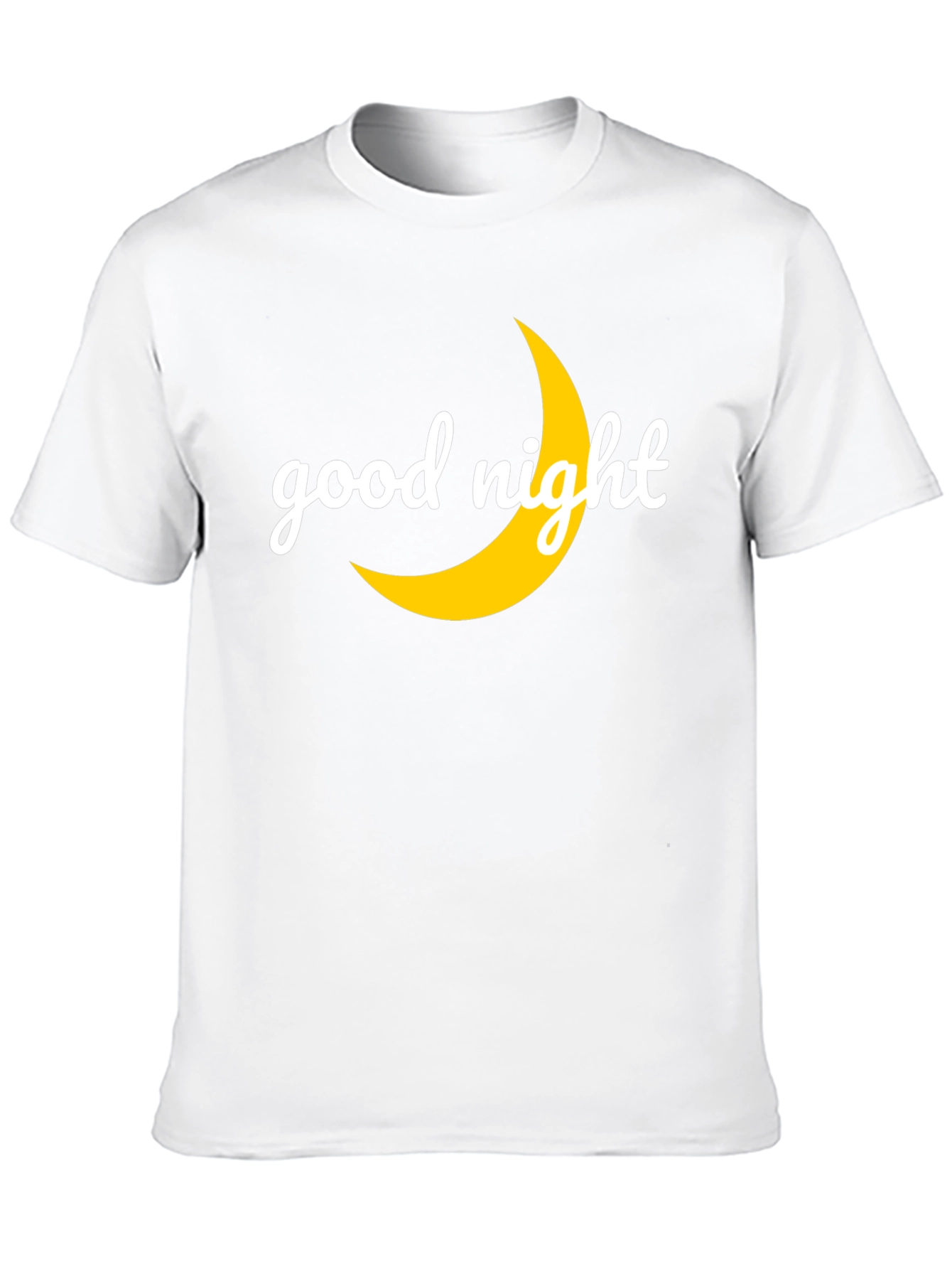 Good Night Moon Graphic Tee - Black Casual T-Shirt