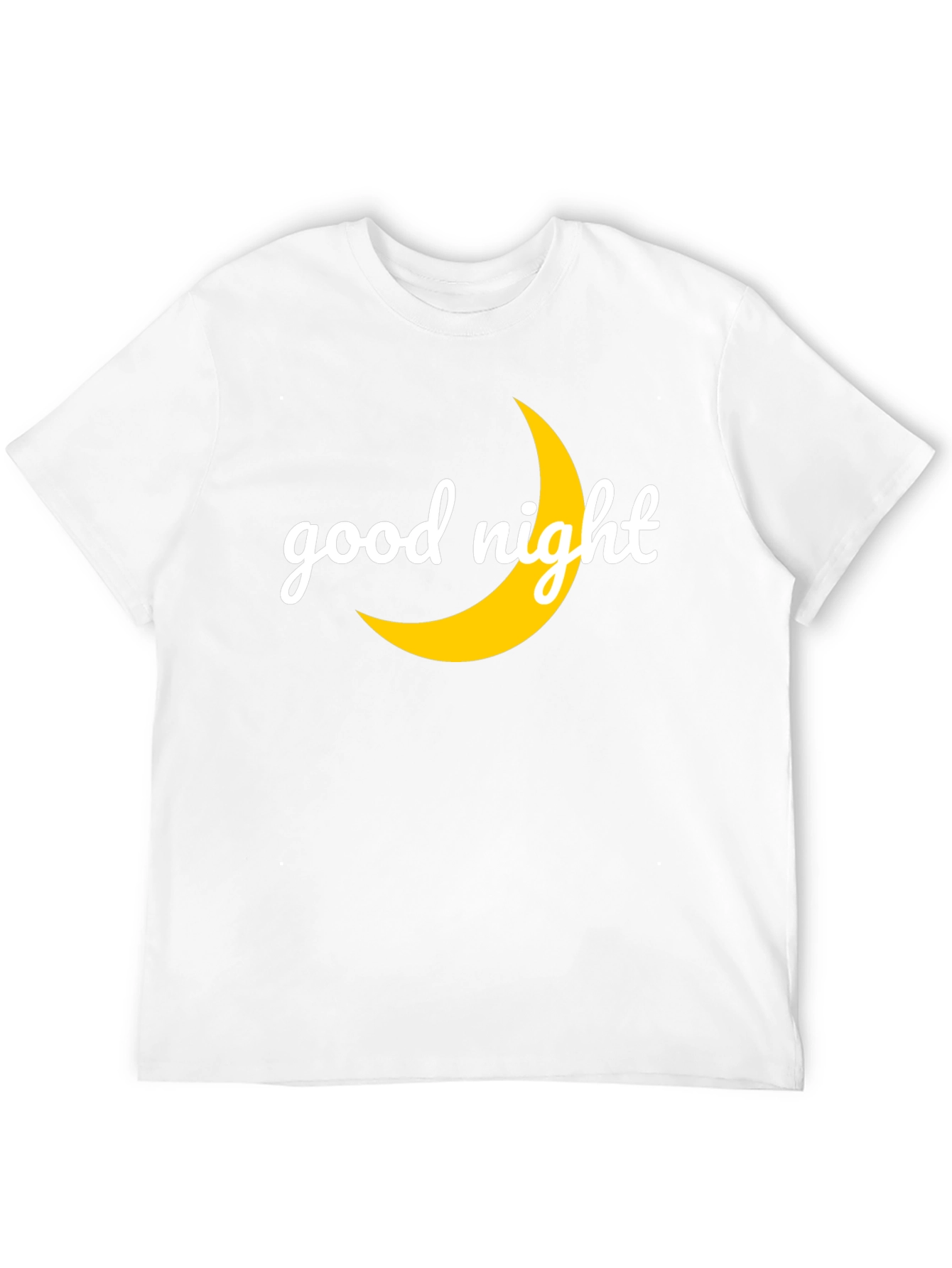 Good Night Moon Graphic Tee - Black Casual T-Shirt