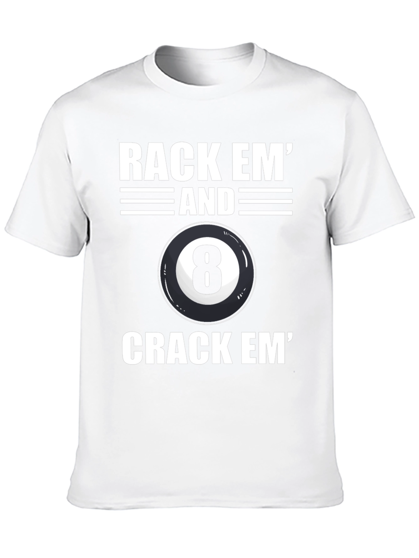 Rack Em Eight Ball Graphic Tee