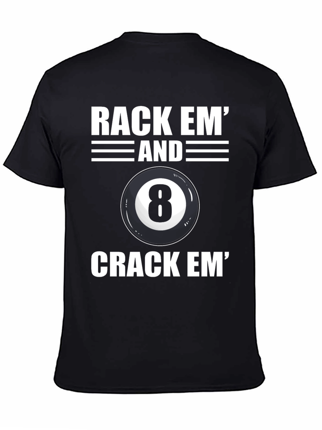 Rack Em Eight Ball Graphic Tee