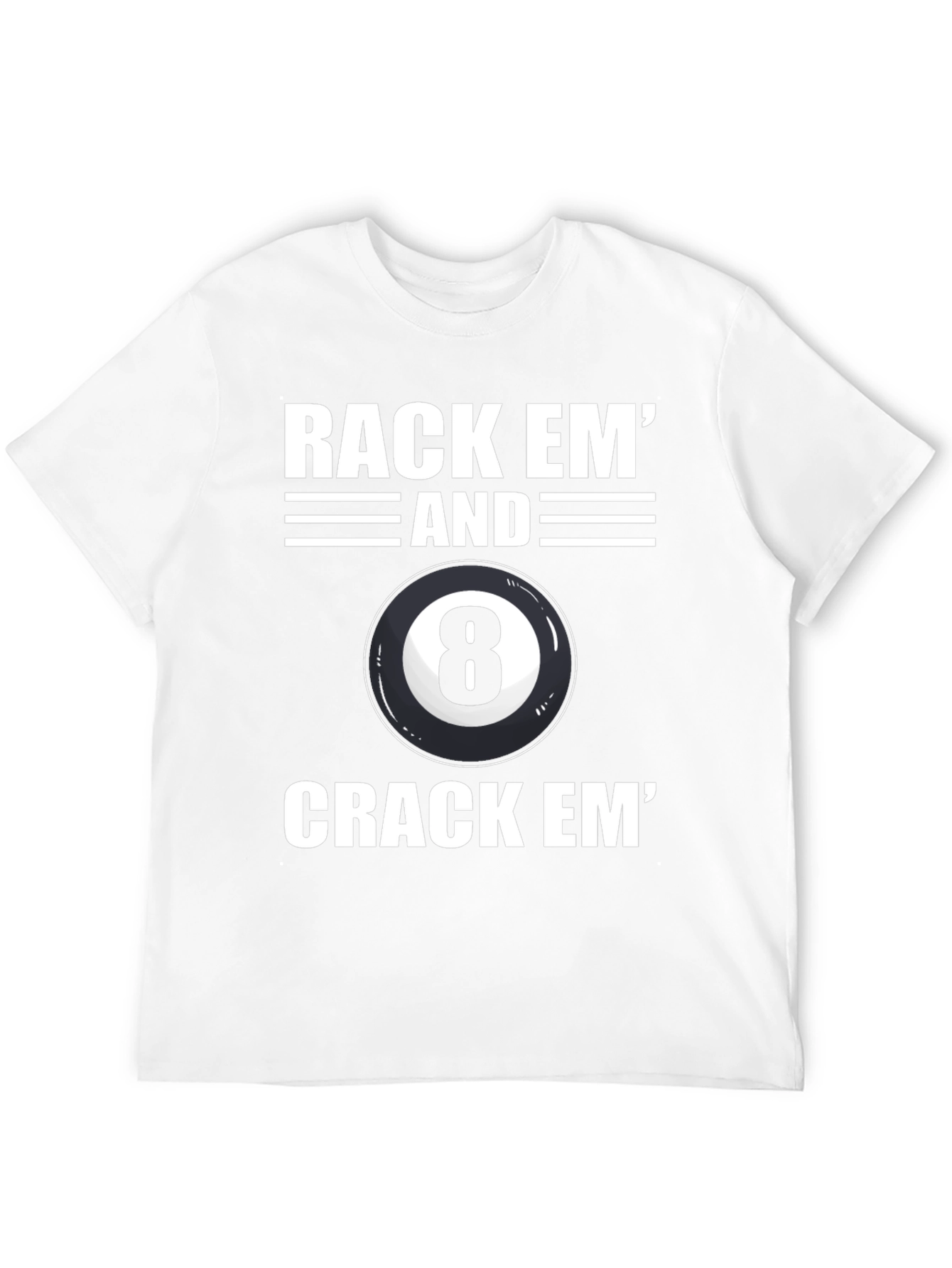 Rack Em Eight Ball Graphic Tee