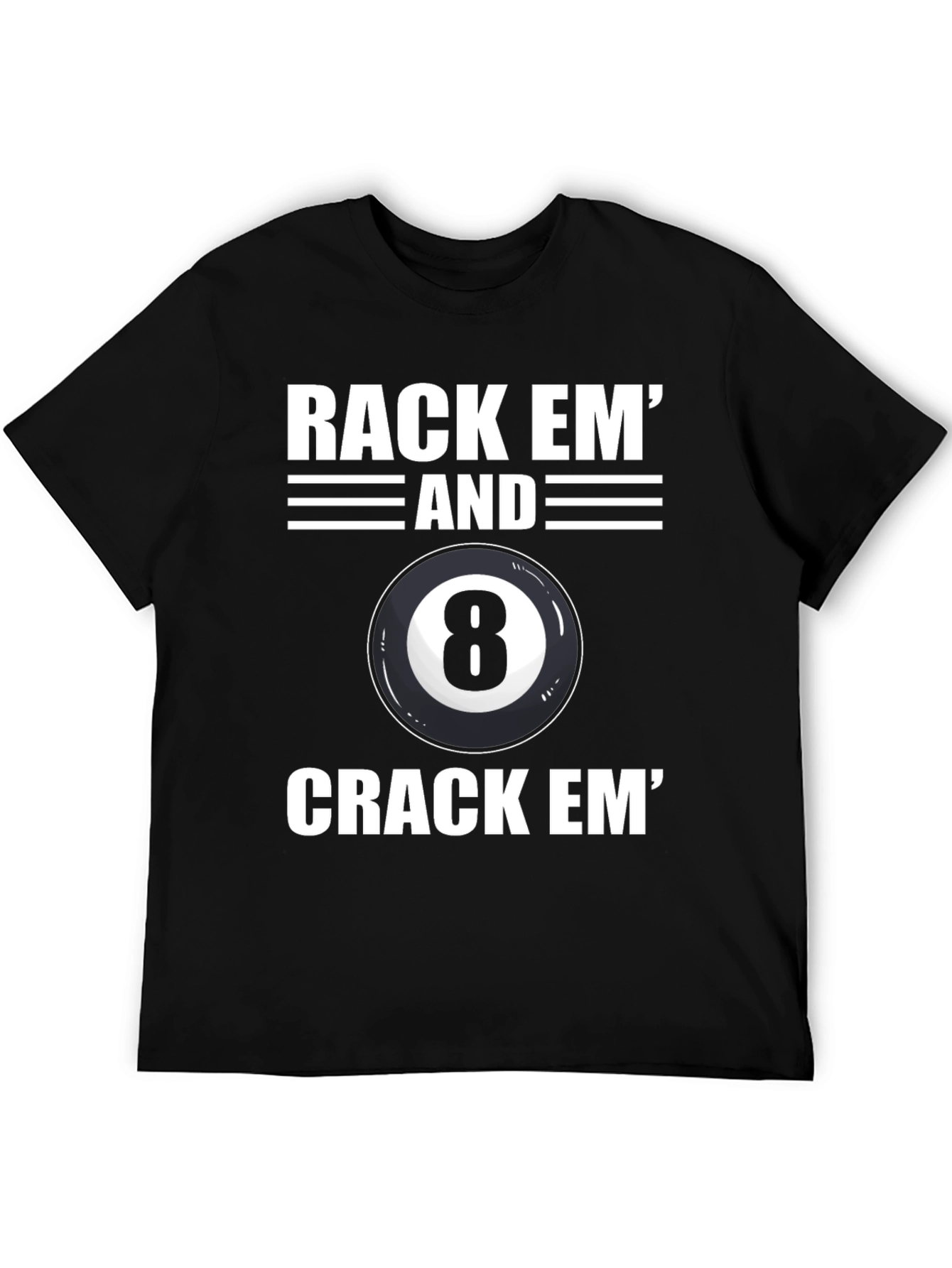 Rack Em Eight Ball Graphic Tee