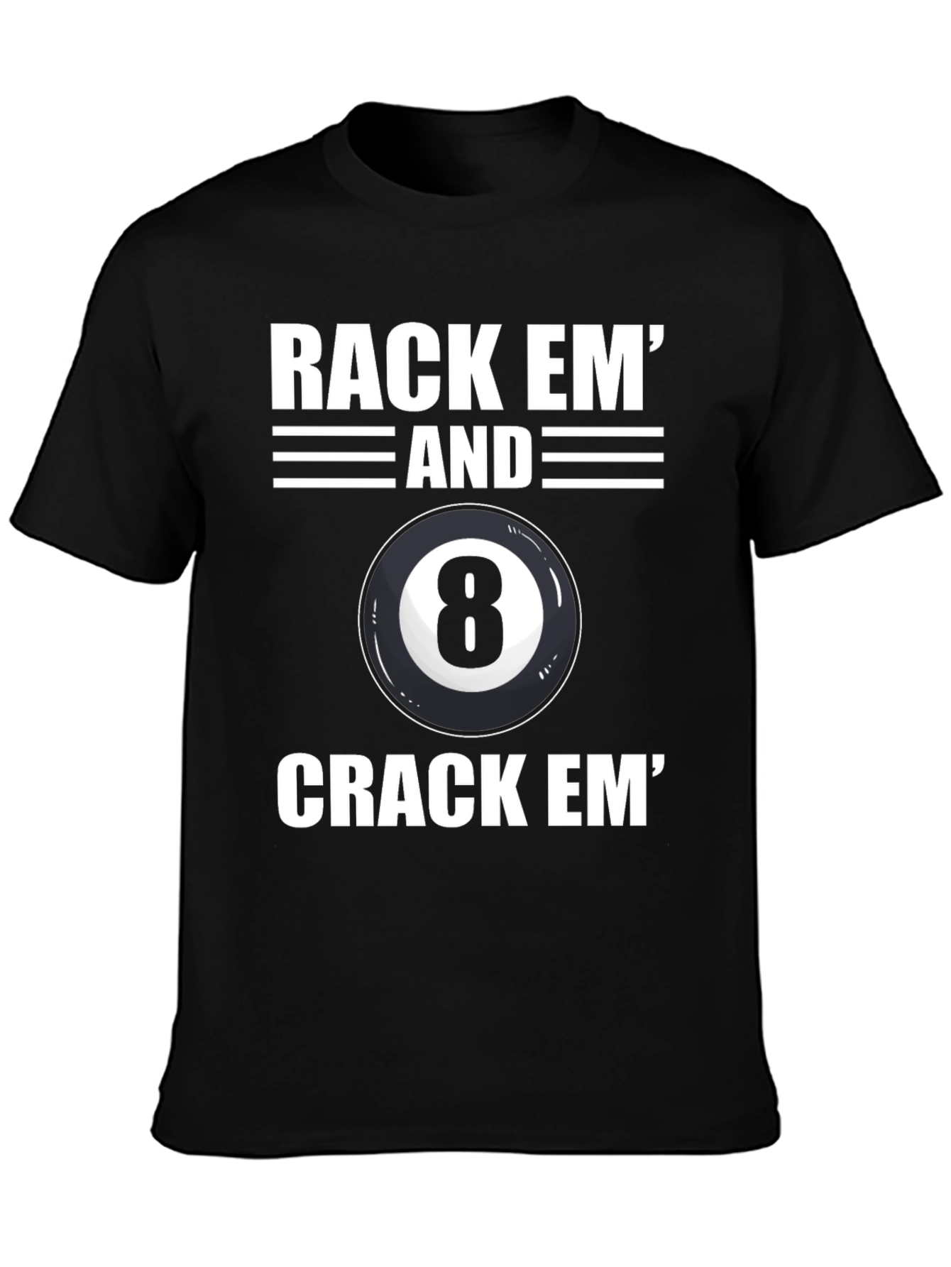 Rack Em Eight Ball Graphic Tee