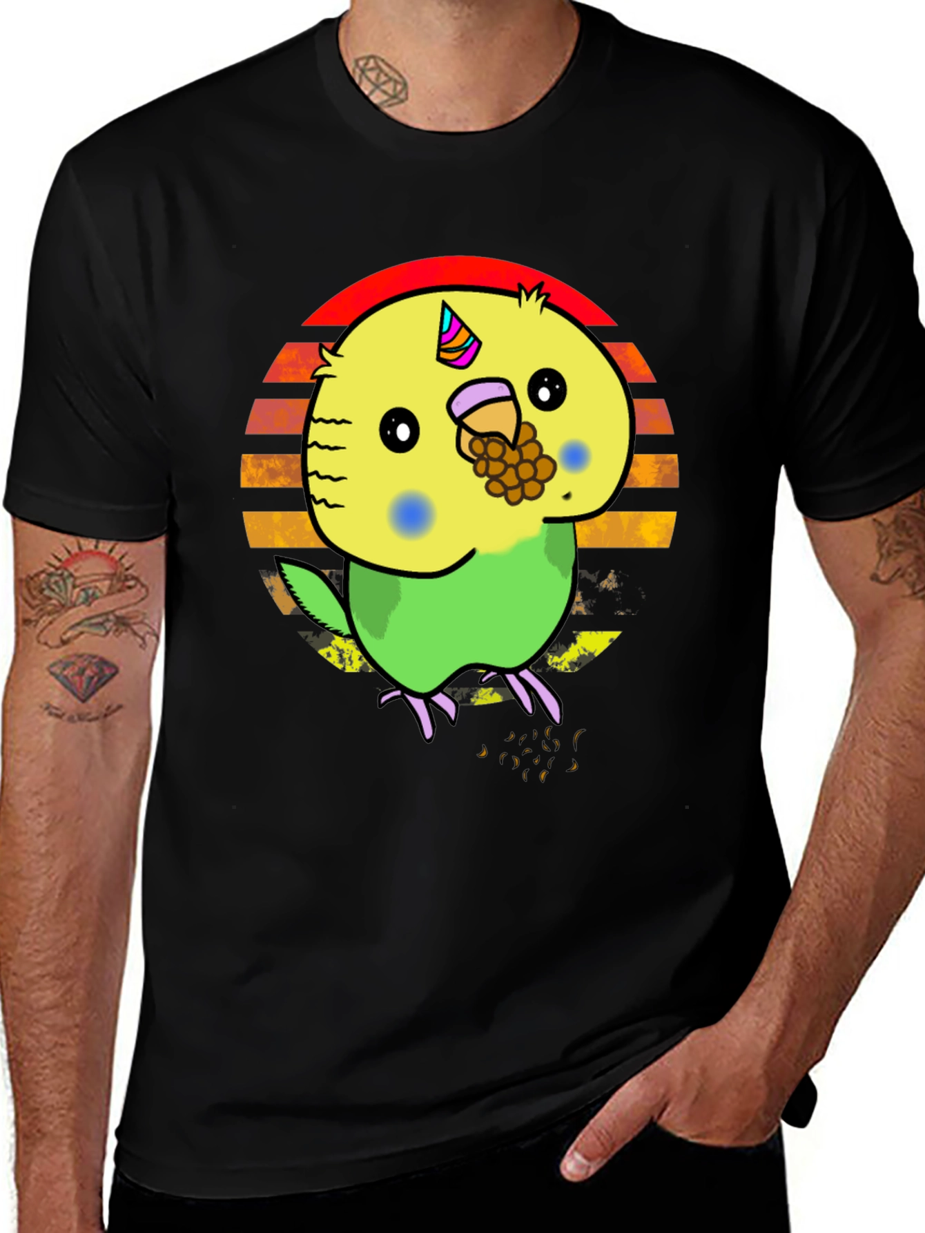 Parakeet Unicorn T-Shirt