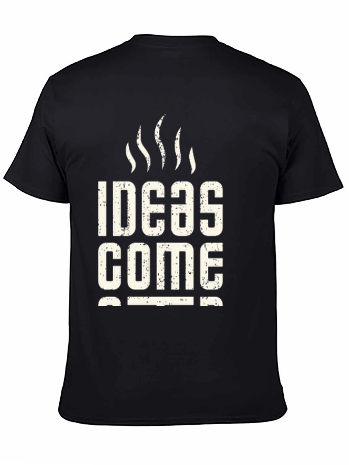 Ideas Come Cheap Black Graphic T-Shirt