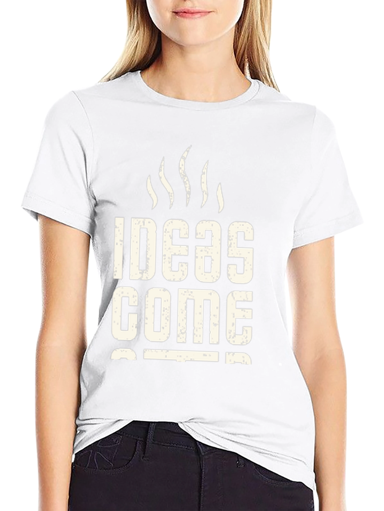 Ideas Come Cheap Black Graphic T-Shirt