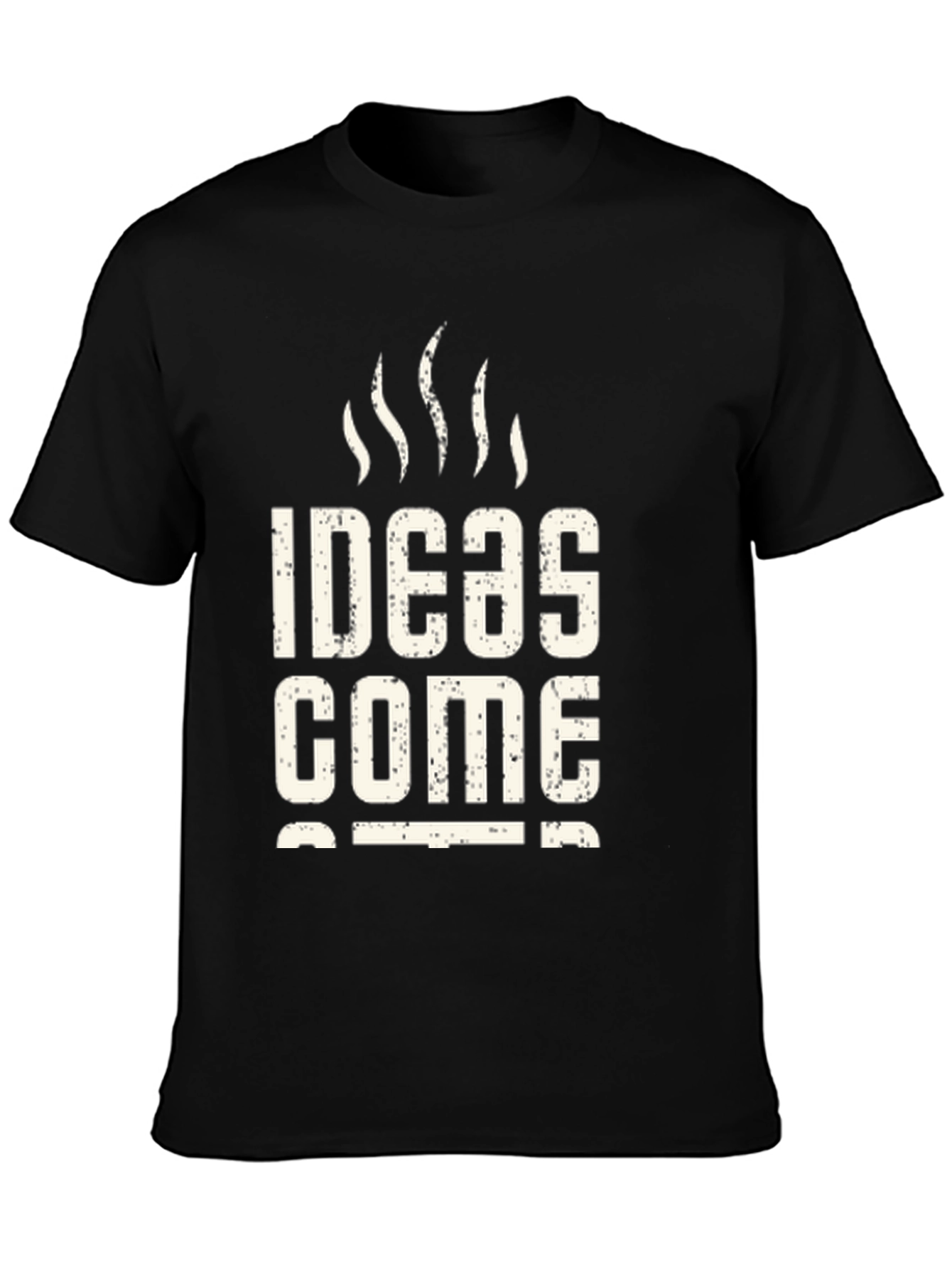 Ideas Come Cheap Black Graphic T-Shirt