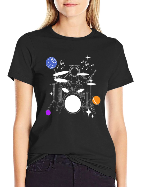Astronaut Drummer T-Shirt